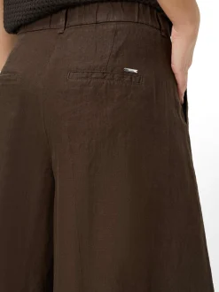 BRAX Damen Leinenhose - Melli S in schoko