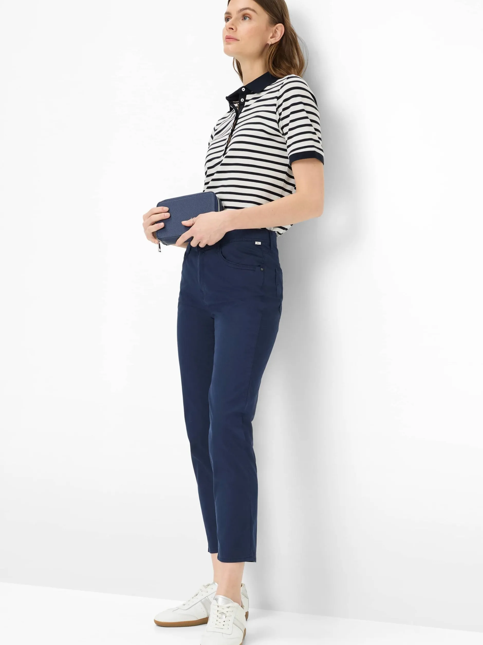 BRAX Damen 5-Pocket-Hose - Mary S in marine