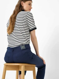 BRAX Damen 5-Pocket-Hose - Mary S in marine