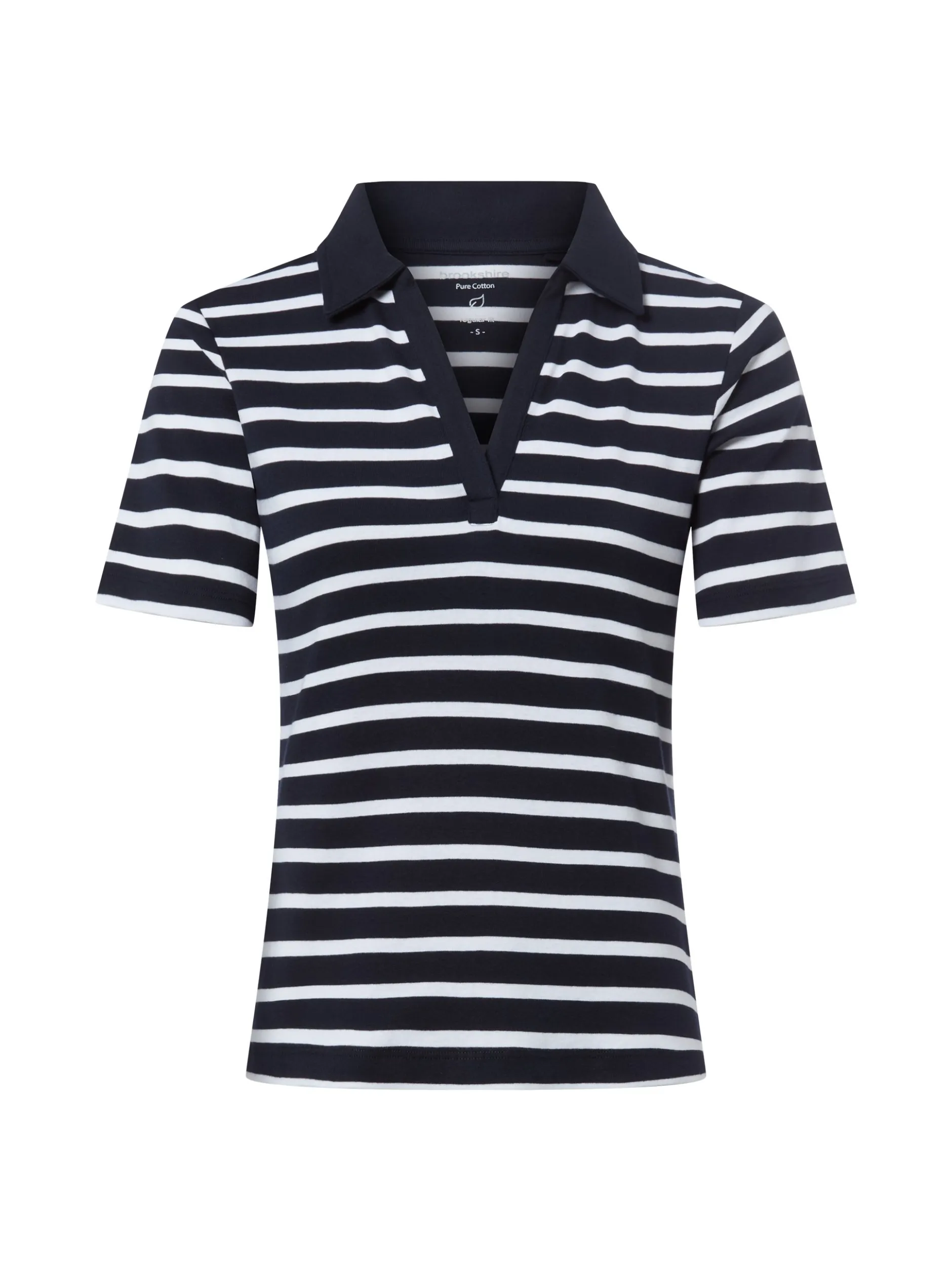 brookshire Damen Poloshirt in marine weiß