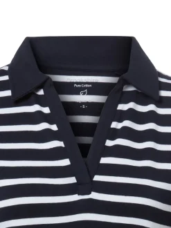 brookshire Damen Poloshirt in marine weiß