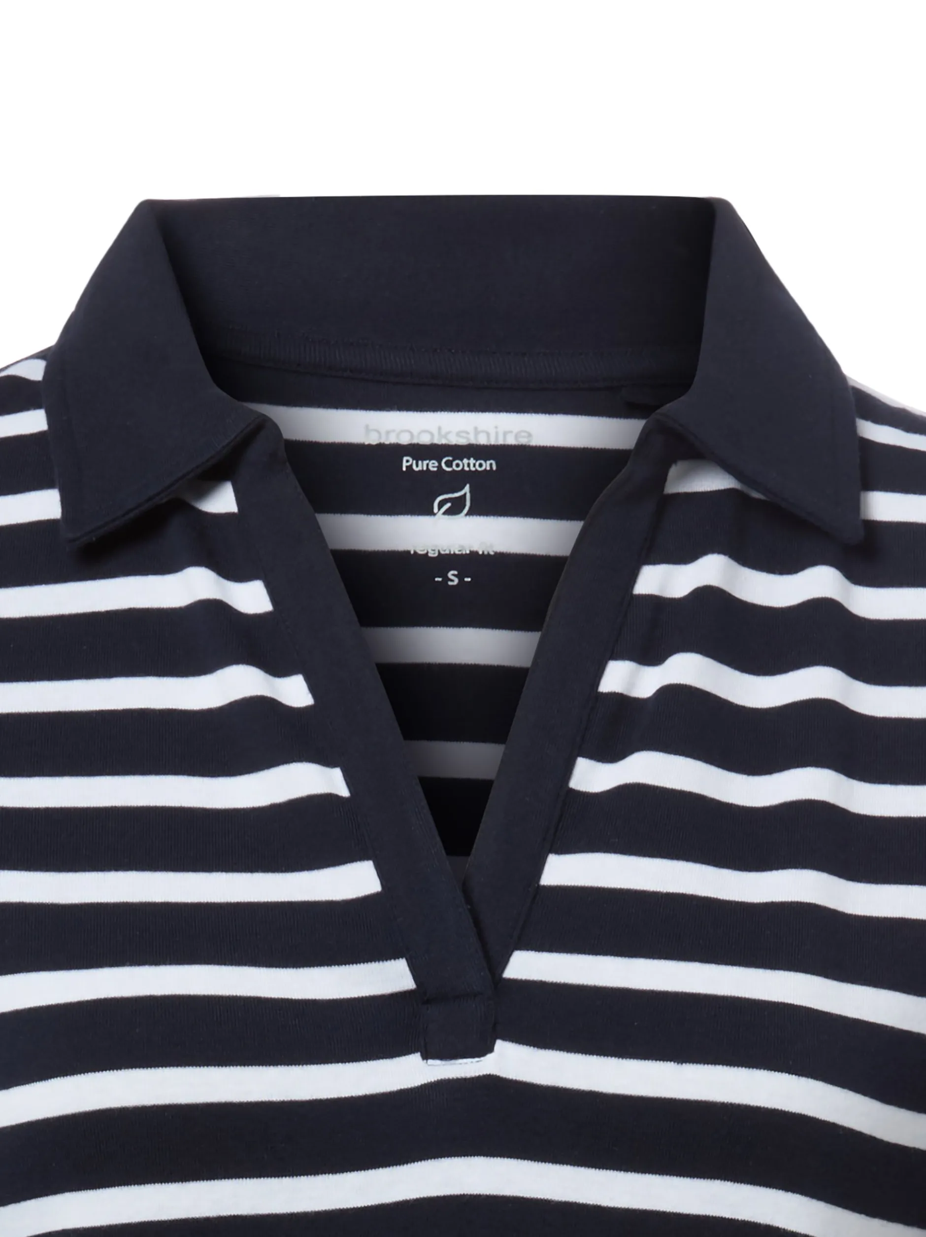 brookshire Damen Poloshirt in marine weiß