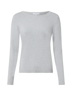 brookshire Damen Strick-Langarmshirt in hellgrau