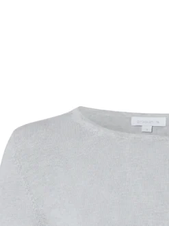brookshire Damen Strick-Langarmshirt in hellgrau