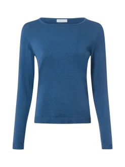 brookshire Damen Strick-Langarmshirt in blau