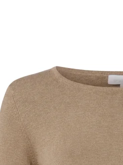 brookshire Damen Strick-Langarmshirt in taupe