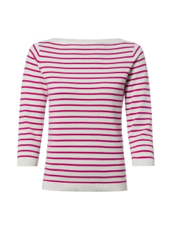 brookshire Damen Strickpullover in pink weiß