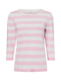brookshire Damen Strickpullover in rosa weiß