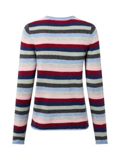 brookshire Damen Wollpullover in hellblau mehrfarbig