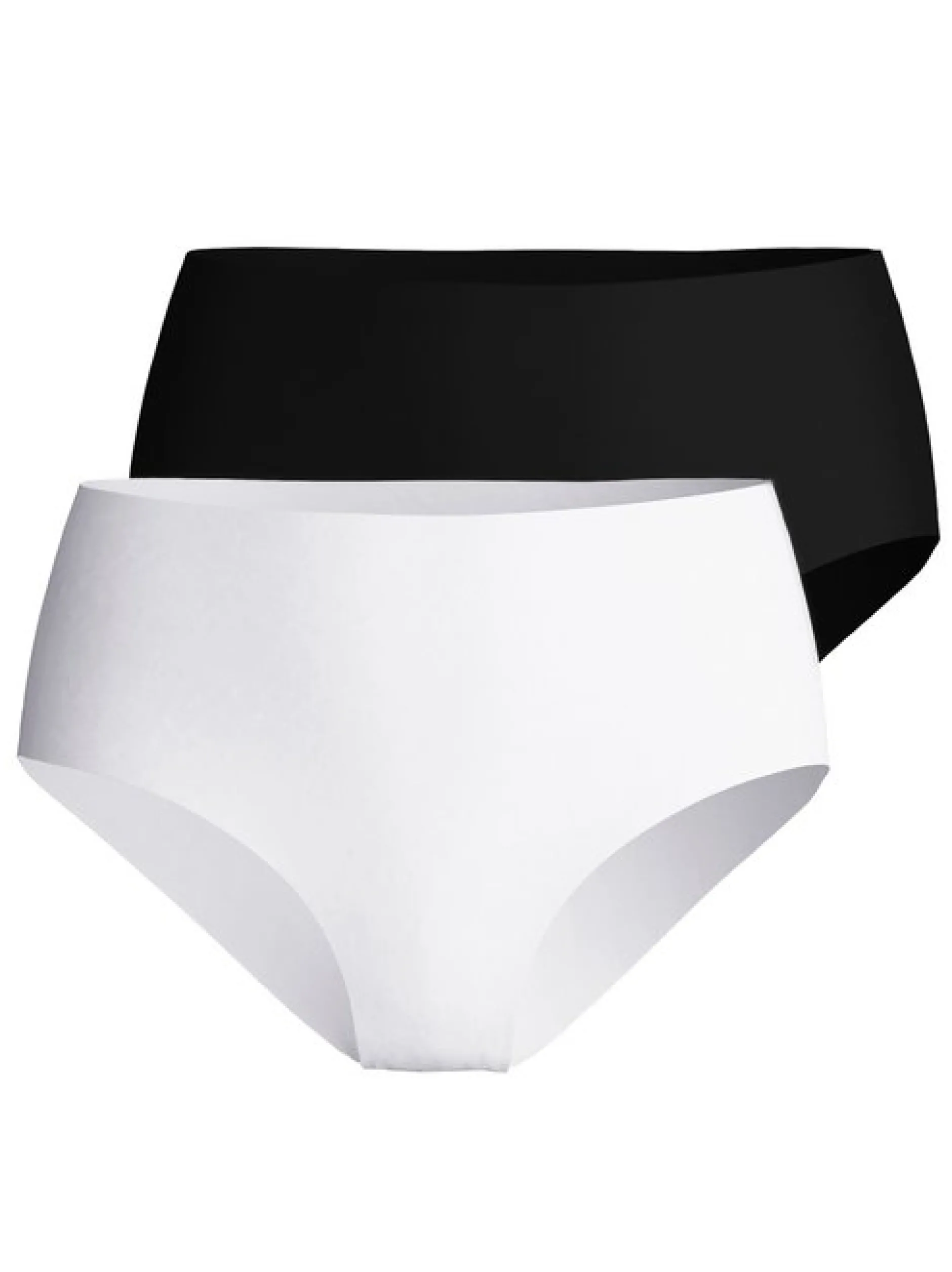 Calida Damen Slip im 2er-Pack in weiß schwarz