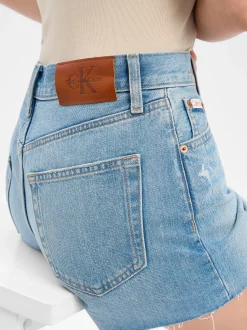 Calvin Klein Jeans Damen Jeans Shorts in bleached