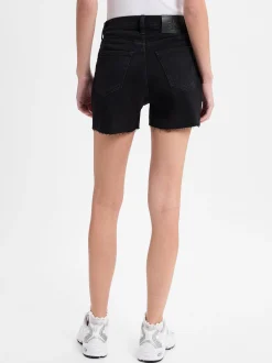 Calvin Klein Jeans Damen Jeansshorts in schwarz