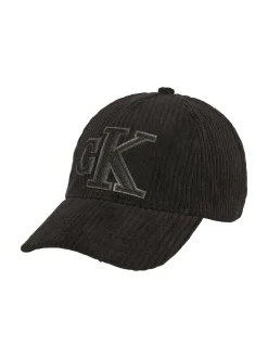 Calvin Klein Jeans Herren Cap aus Cord in schwarz