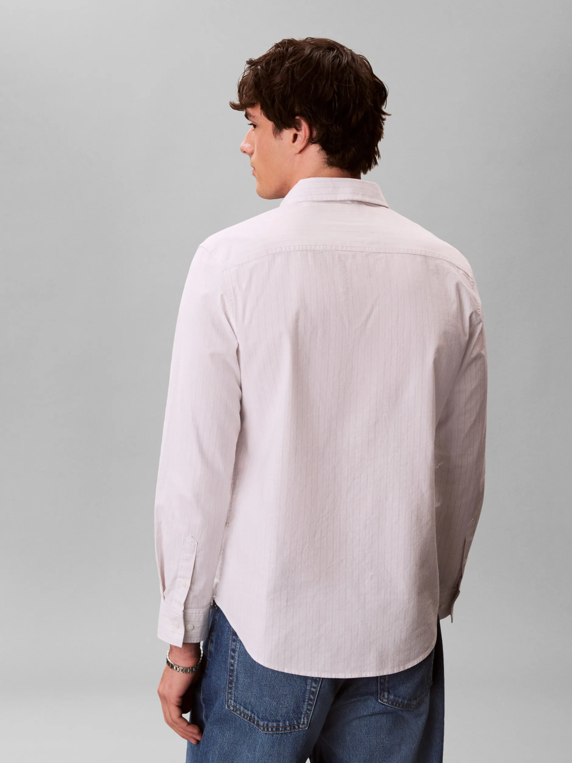 Calvin Klein Jeans Herren Freizeithemd in hellgrau taupe