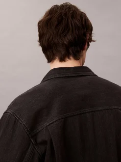Calvin Klein Jeans Herren Jeanshemd in schwarz