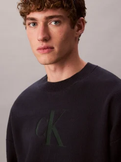 Calvin Klein Jeans Herren Strickpullover in marine
