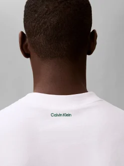 Calvin Klein Jeans Herren T-Shirt in ecru grün