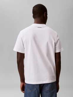 Calvin Klein Jeans Herren T-Shirt in ecru grün