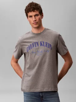 Calvin Klein Jeans Herren T-Shirt in grau royal