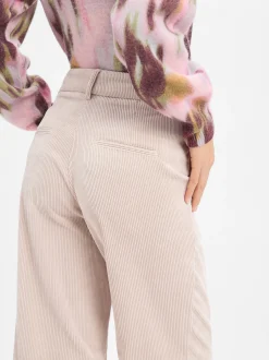 Cambio Damen Cordhose - Amelie in kitt - Länge: lang