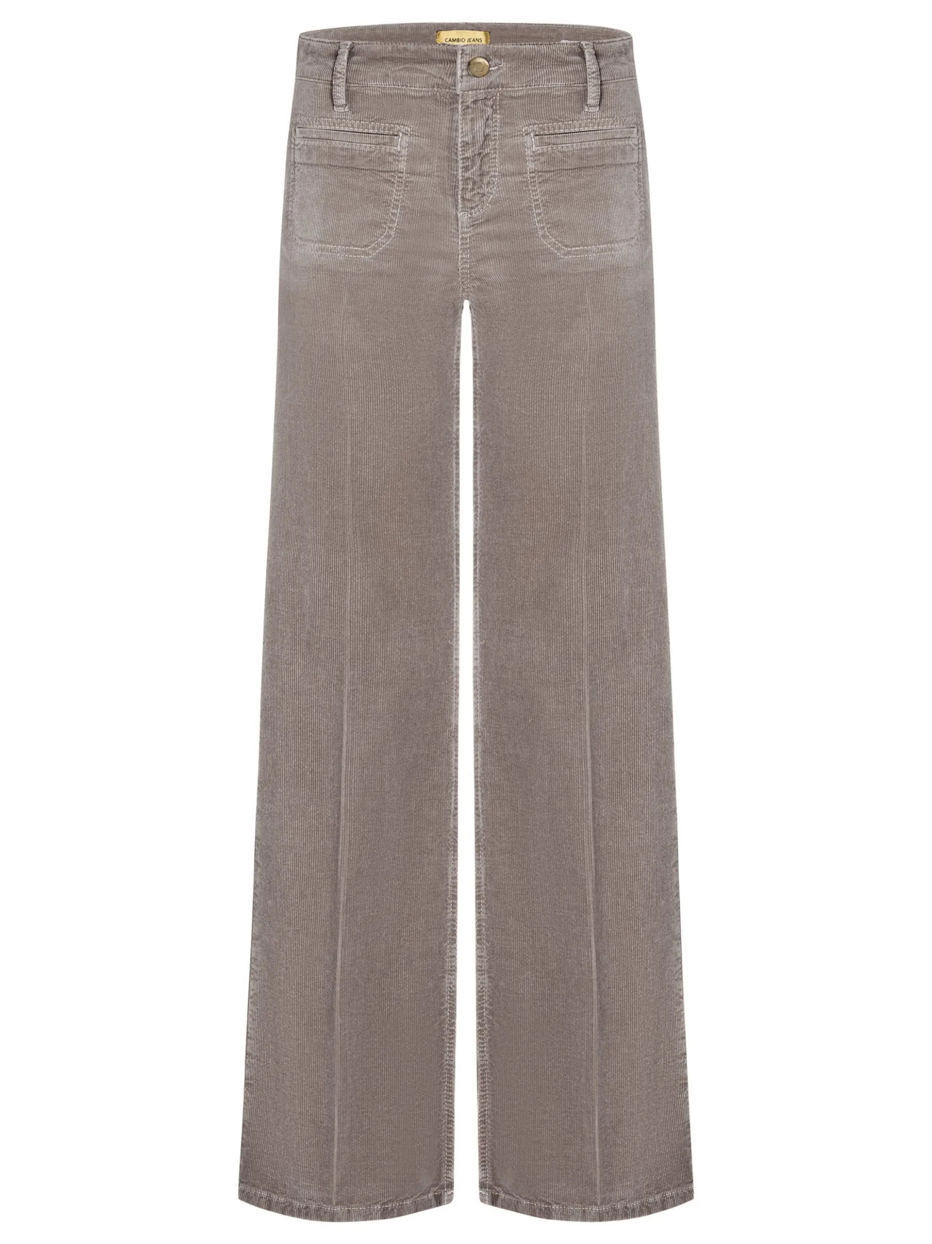 Cambio Damen Cordhose - Tess in taupe - Länge: lang