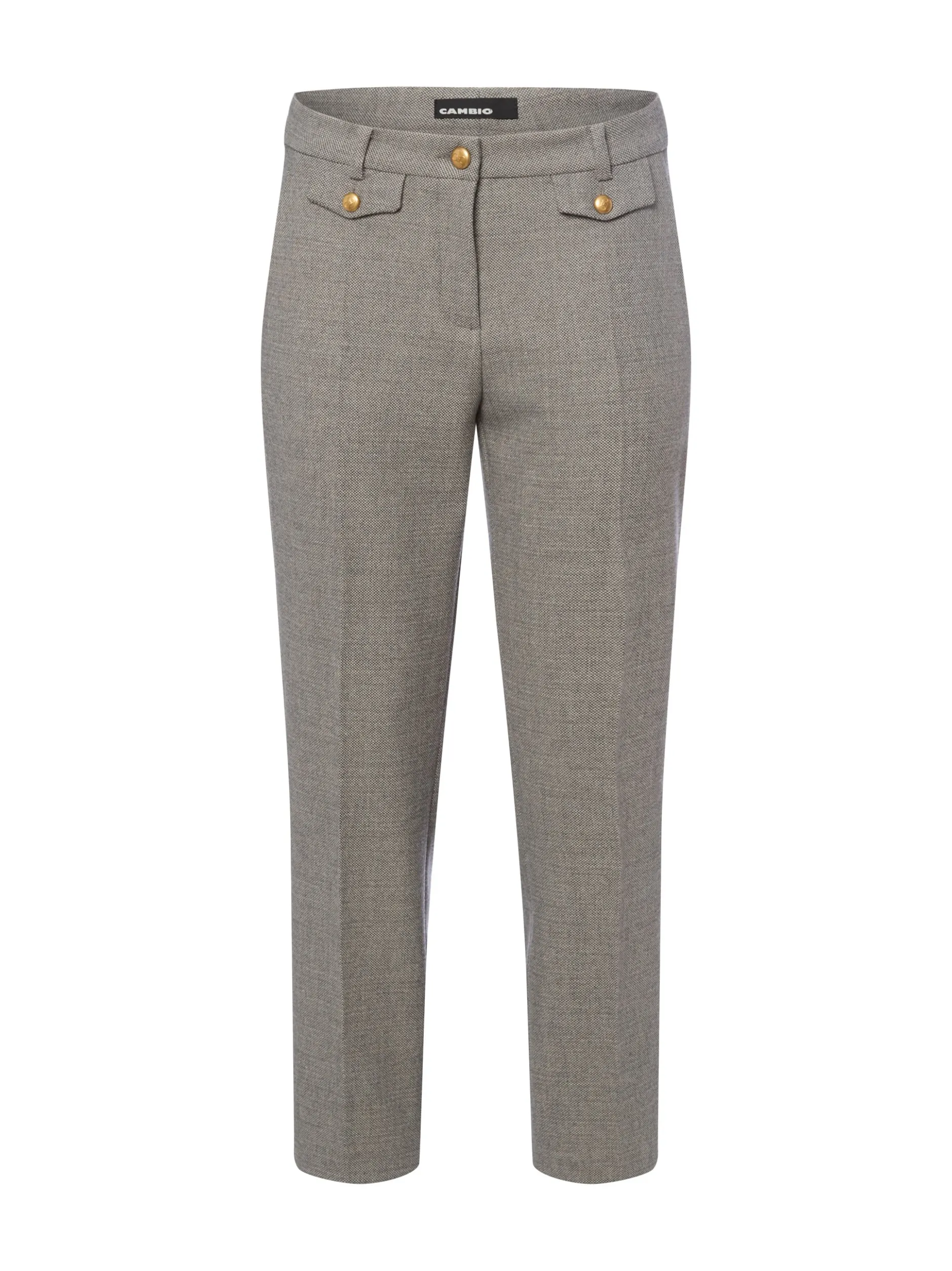 Cambio Damen Hose - Krystal in taupe - Länge: verkürzt