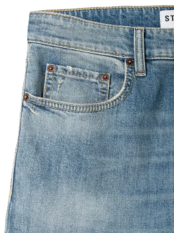 Cambio Damen Jeans - Gini Long in light stone