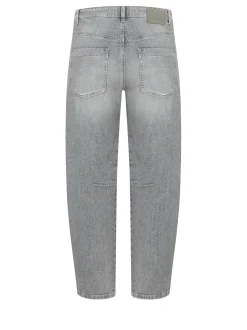 Cambio Damen Jeans - Ocean in hellgrau - Länge: verkürzt