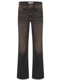 Cambio Damen Jeans - Paris Flared in schlamm