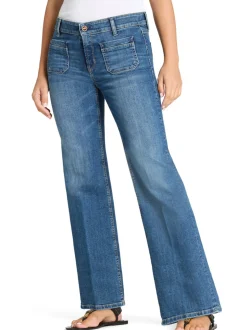 Cambio Damen Jeans - Tess Pocket in medium stone