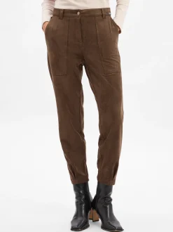 Cambio Damen Kunstlederhose - Kiss in mocca