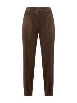 Cambio Damen Kunstlederhose - Kiss in mocca