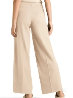 Cambio Damen Leinenhose - Adrienne in beige