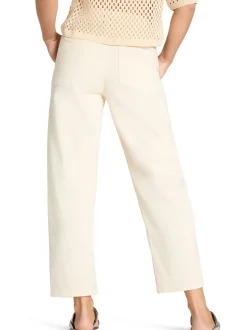 Cambio Damen Stoffhose in beige - Länge: verkürzt