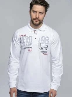 Carisma Herren Longsleeve in weiß - Ärmel: langarm