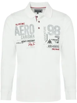 Carisma Herren Longsleeve in weiß - Ärmel: langarm