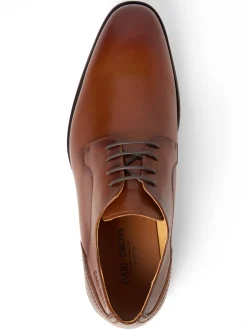 Carl Gross Herren Schnürschuhe aus Leder in cognac