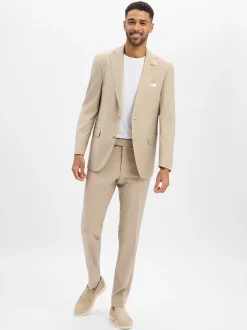 Carl Gross Herren Schurwoll-Baukasten-Sakko - Shelby in beige