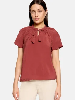 Cartoon Damen Bluse in braun