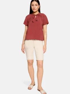 Cartoon Damen Bluse in braun