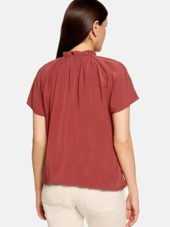 Cartoon Damen Bluse in braun
