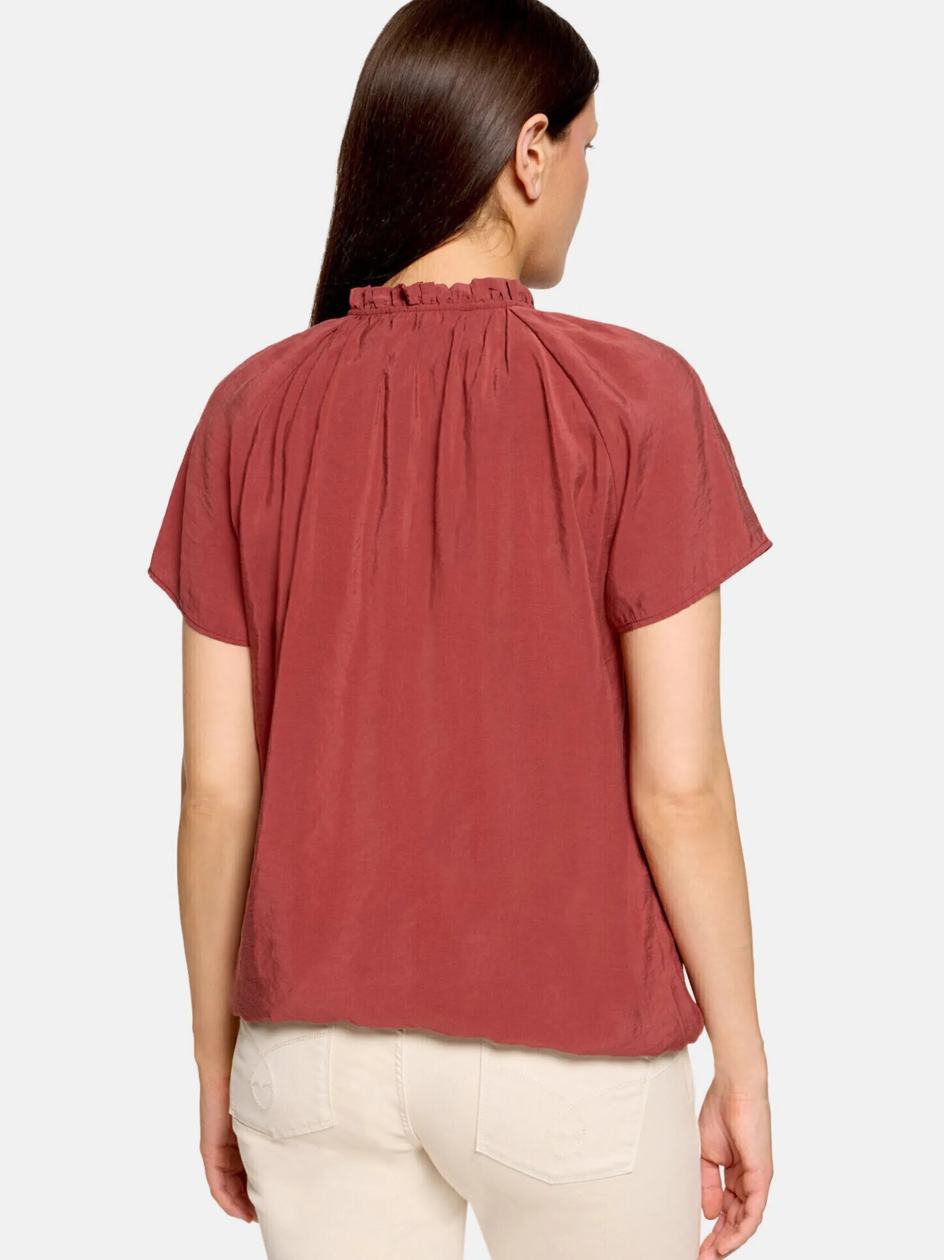 Cartoon Damen Bluse in braun