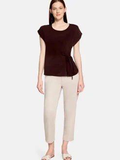 Cartoon Damen Blusenshirt in braun