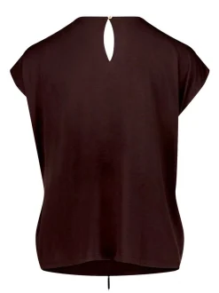 Cartoon Damen Blusenshirt in braun