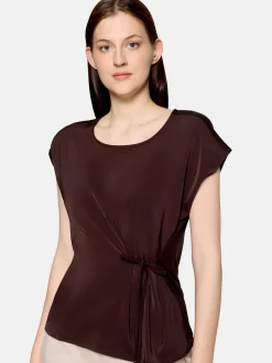Cartoon Damen Blusenshirt in braun