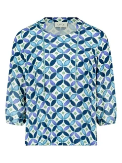 Cartoon Damen Blusenshirt in mehrfarbig