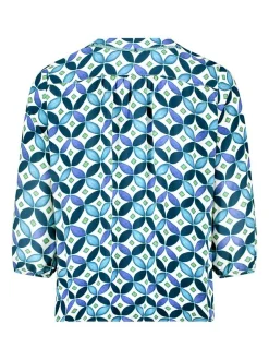Cartoon Damen Blusenshirt in mehrfarbig