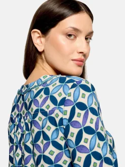Cartoon Damen Blusenshirt in mehrfarbig