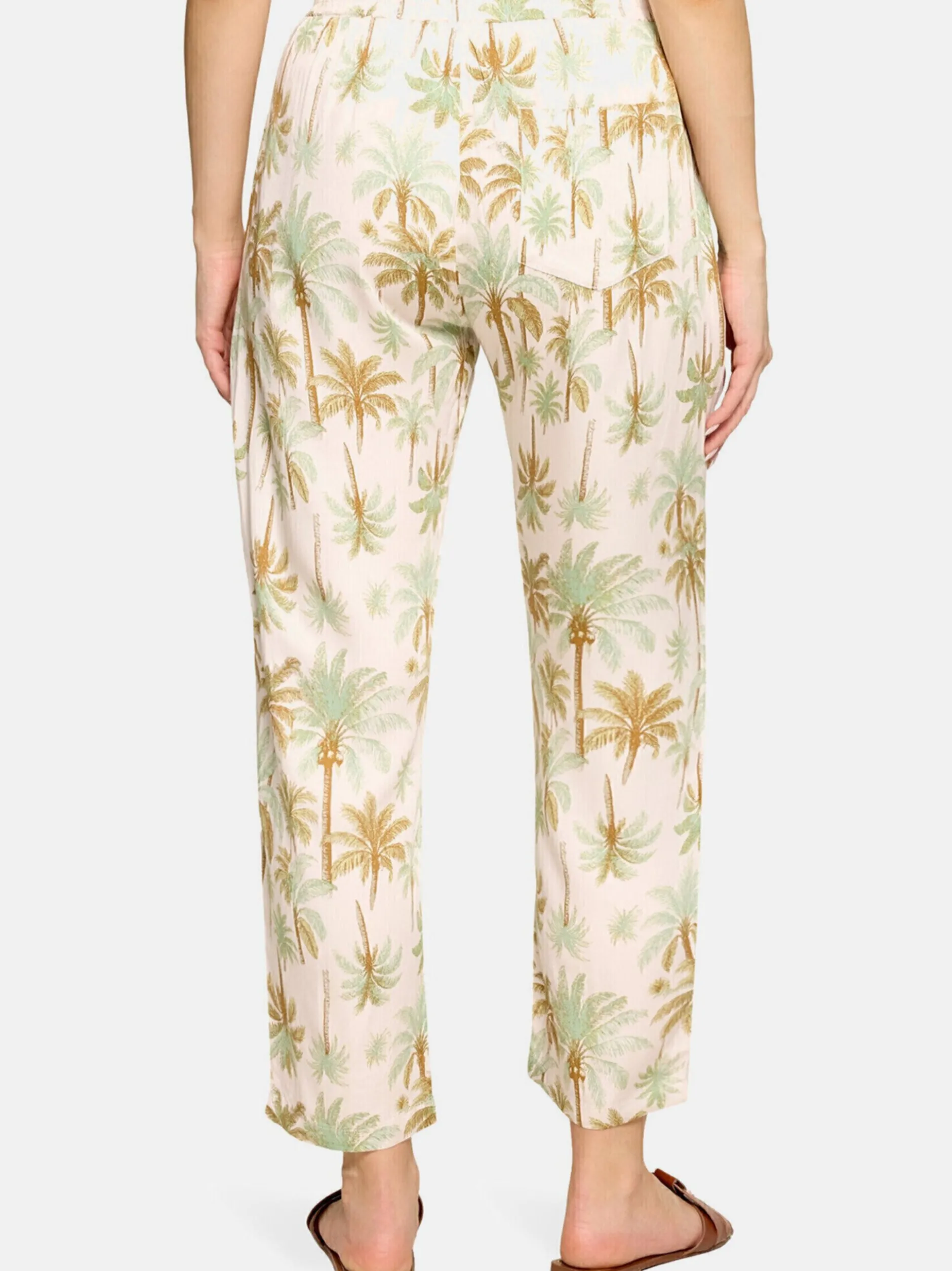 Cartoon Damen Casual-Hose in grün mehrfarbig