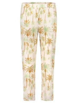 Cartoon Damen Casual-Hose in grün mehrfarbig